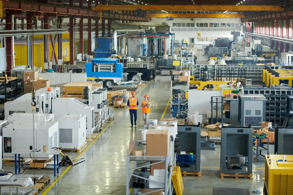 Inspección de equipos en planta industrial