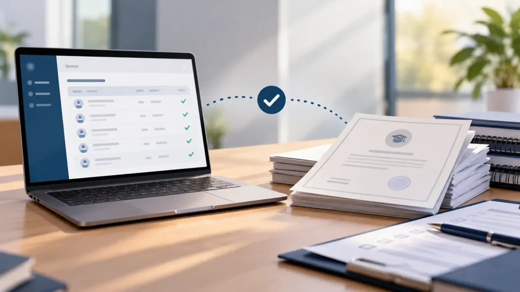 Registros SIRCE y constancias de capacitación